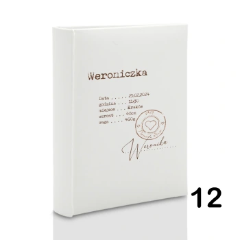 Album na chrzest, wsuwany, 50 zdjęć 15X21, personalizowany, 12 wzorów
